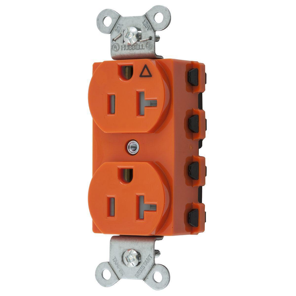 Hubbell Wiring Device-Kellems SNAP5362IGTRA Straight Blade Receptacles