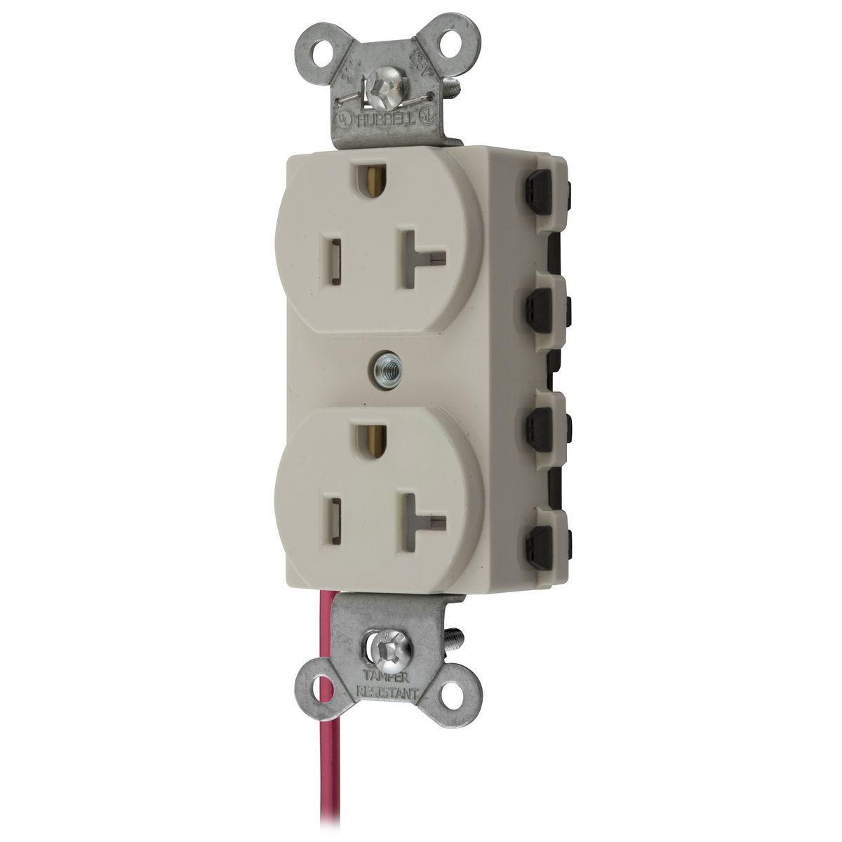 Hubbell Wiring Device-Kellems SNAP5362LASCTRA Straight Blade Receptacles