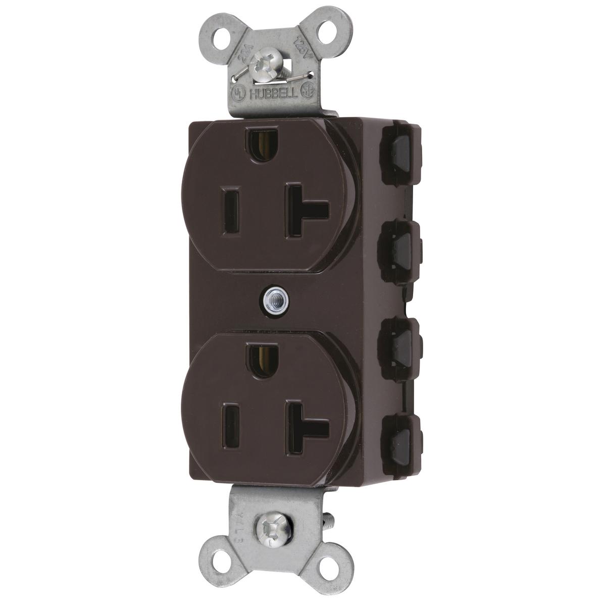 Hubbell Wiring Device-Kellems SNAP5362NA Straight Blade Receptacles