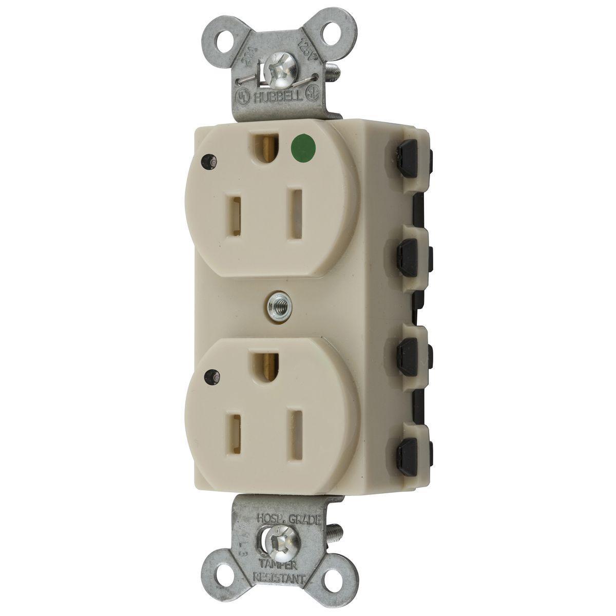 Hubbell Wiring Device-Kellems SNAP8200ILTRA Straight Blade Receptacles