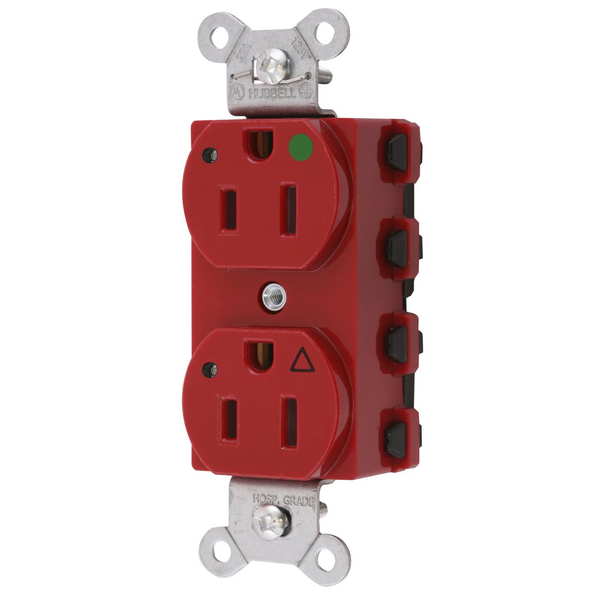 Hubbell Wiring Device-Kellems SNAP8200RIGL Straight Blade Receptacles