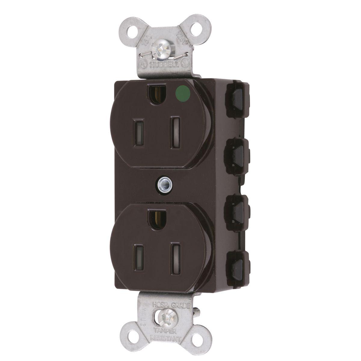 Hubbell Wiring Device-Kellems SNAP8200TRA Straight Blade Receptacles