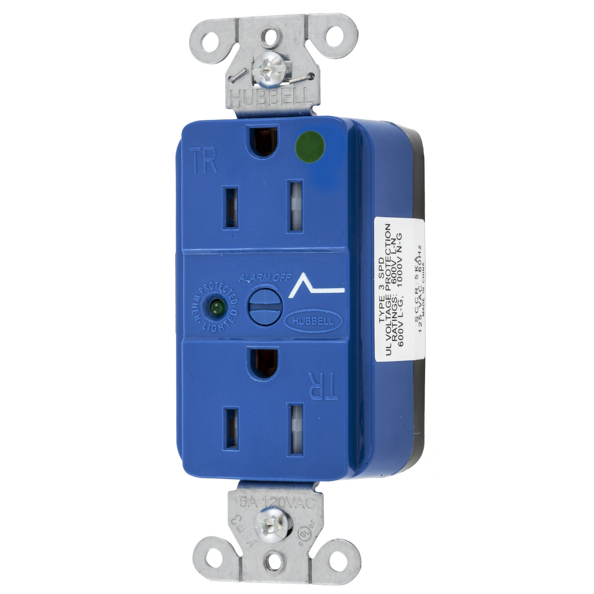 Hubbell Wiring Device-Kellems SNAP8262S Straight Blade Receptacles