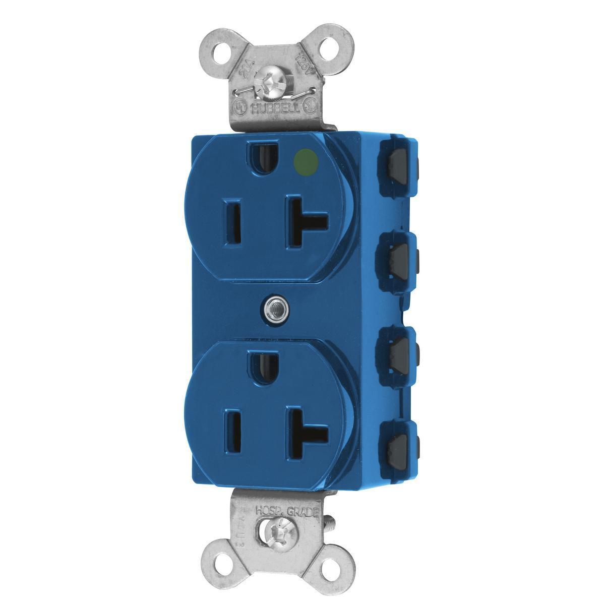Hubbell Wiring Device-Kellems SNAP8300BLNA Straight Blade Receptacles