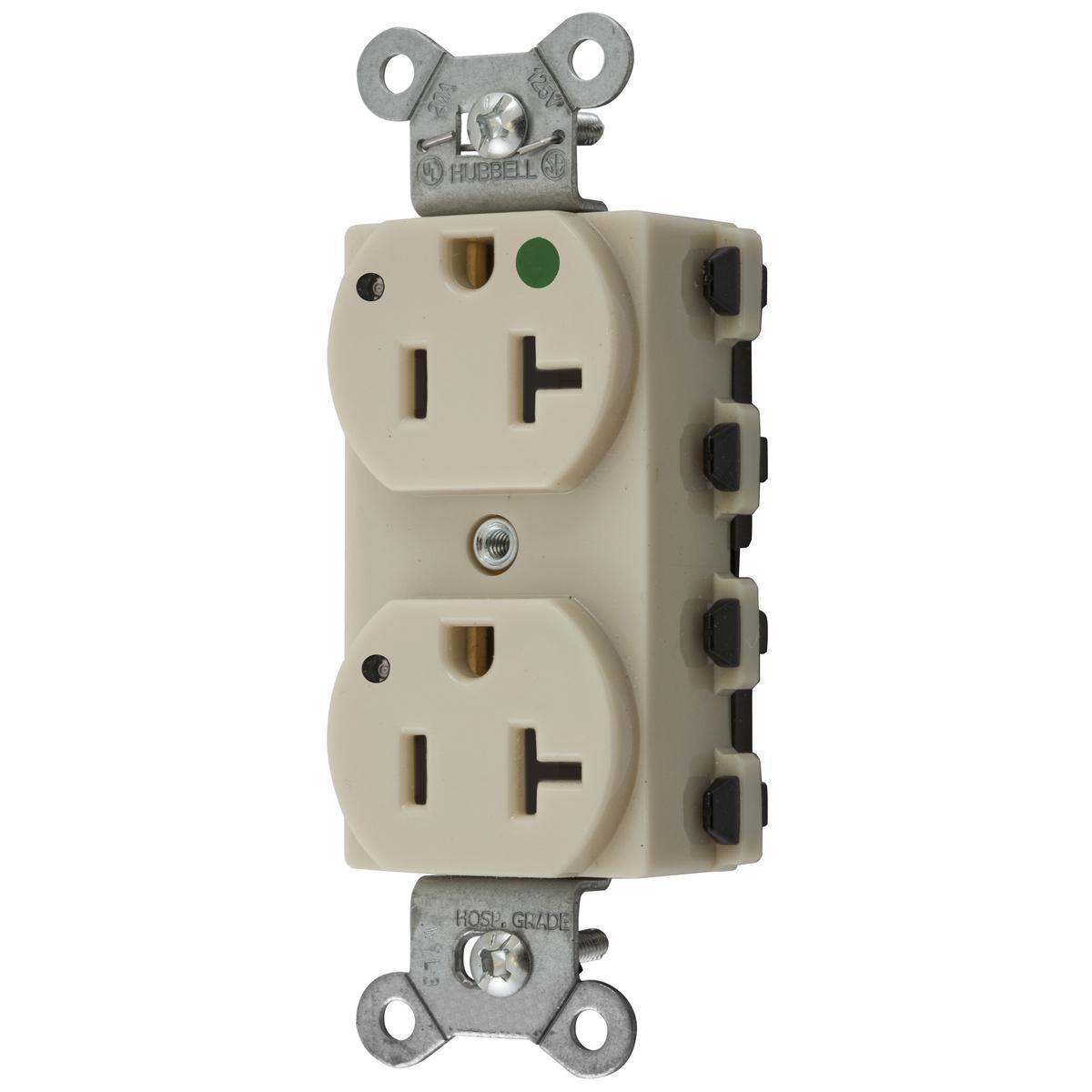 Hubbell Wiring Device-Kellems SNAP8300IL Straight Blade Receptacles