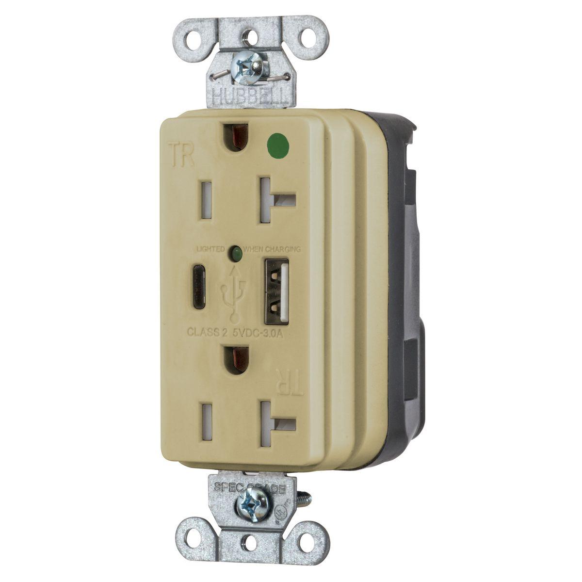 Hubbell Wiring Device-Kellems SNAP8300UACI Receptacles & USB Ports