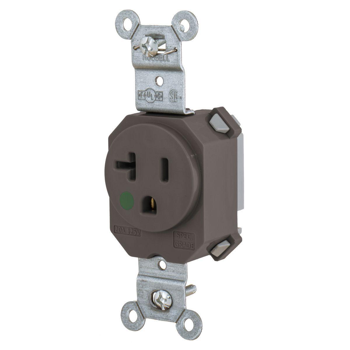 Hubbell Wiring Device-Kellems SNAP8310 Straight Blade Receptacles