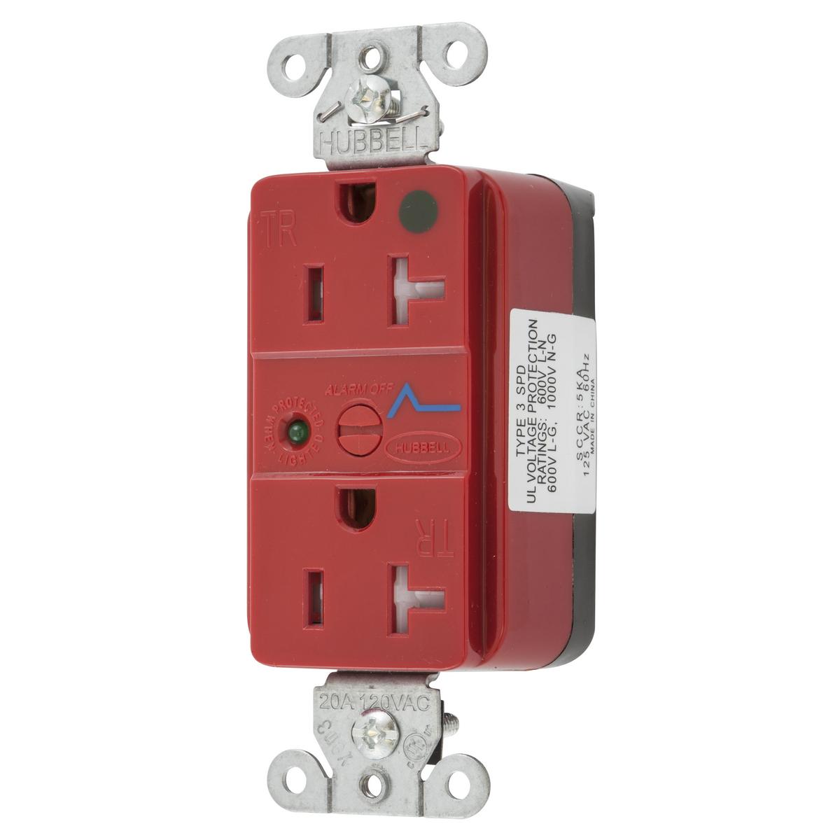 Hubbell Wiring Device-Kellems SNAP8362RS Straight Blade Surge Suppressions