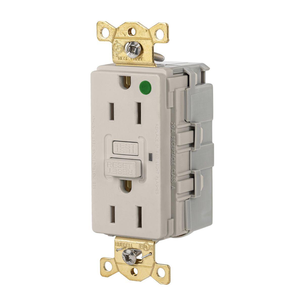 Hubbell Wiring Device-Kellems SNAPGF82LA GFCI Receptacles