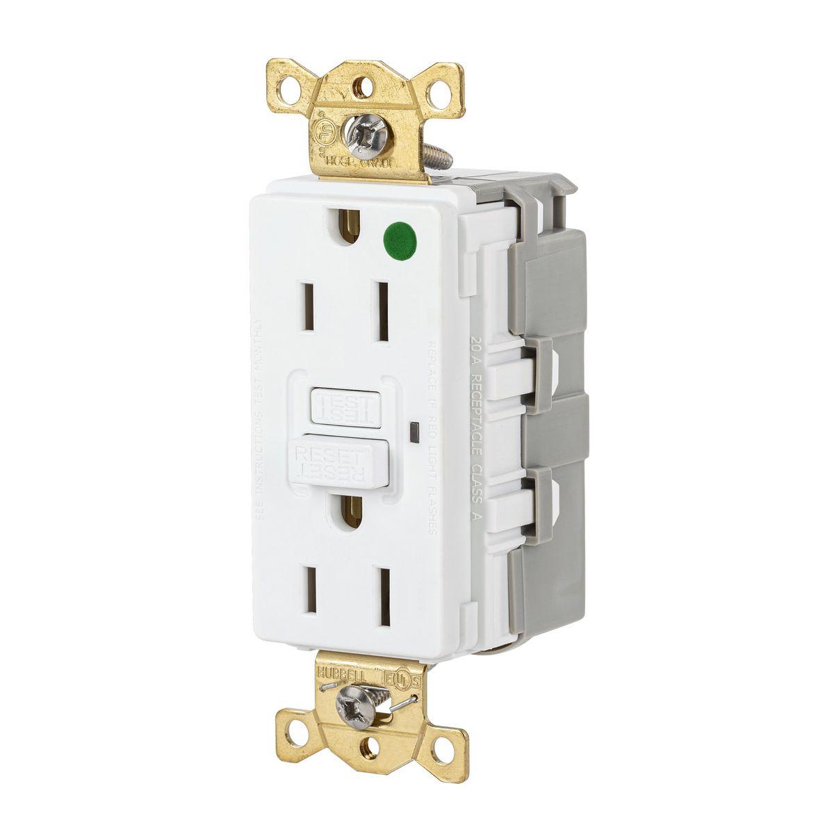 Hubbell Wiring Device-Kellems SNAPGF82W GFCI Receptacles