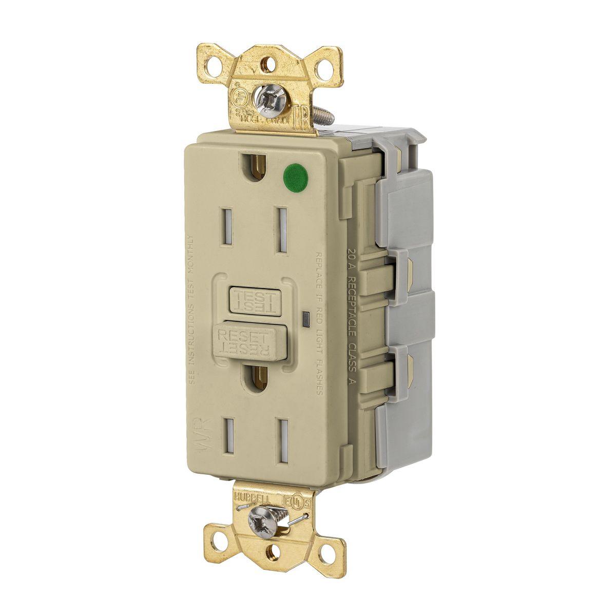 Hubbell Wiring Device-Kellems SNAPGFTW82I GFCI Receptacles
