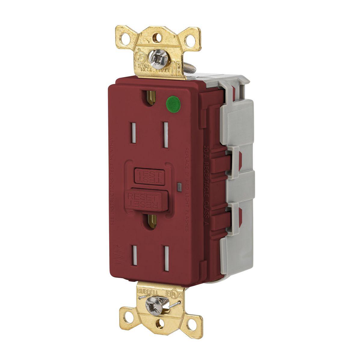 Hubbell Wiring Device-Kellems SNAPGFTW82R GFCI Receptacles