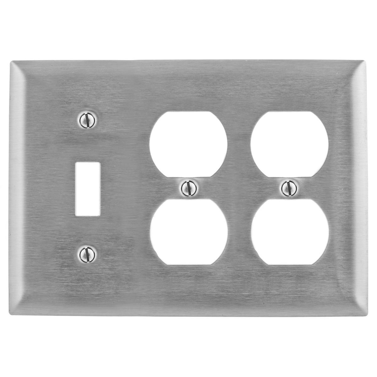Hubbell Wiring Device-Kellems SS182 Combination Wallplates