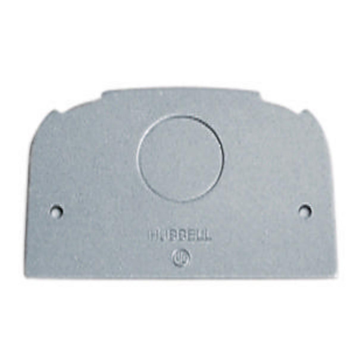 Hubbell Wiring Device-Kellems SS309SF Lo-Con Non-Insulated Standard Sized Faceplate, 1 Gangs, Aluminum