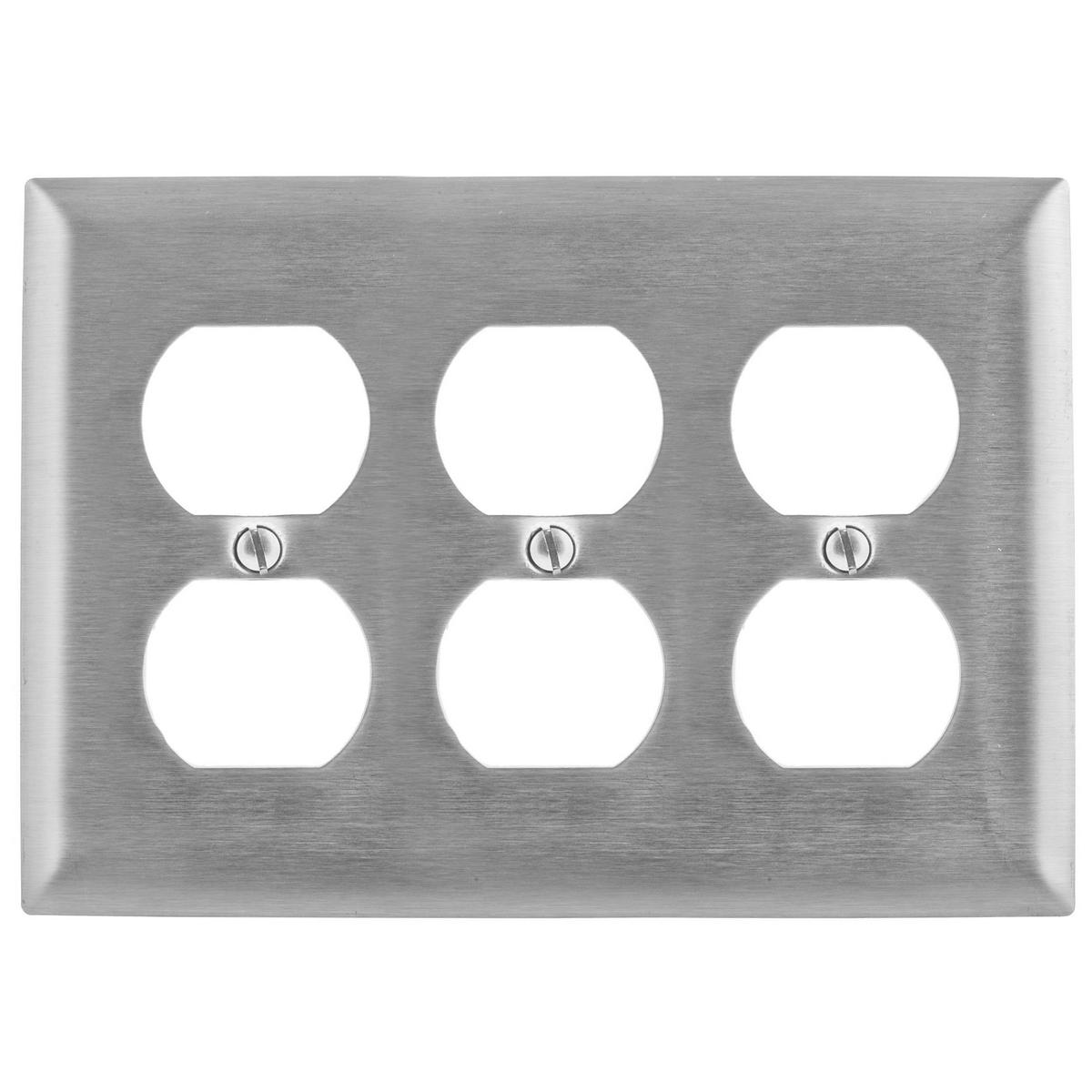 Hubbell Wiring Device-Kellems SS83 Receptacle Wallplates