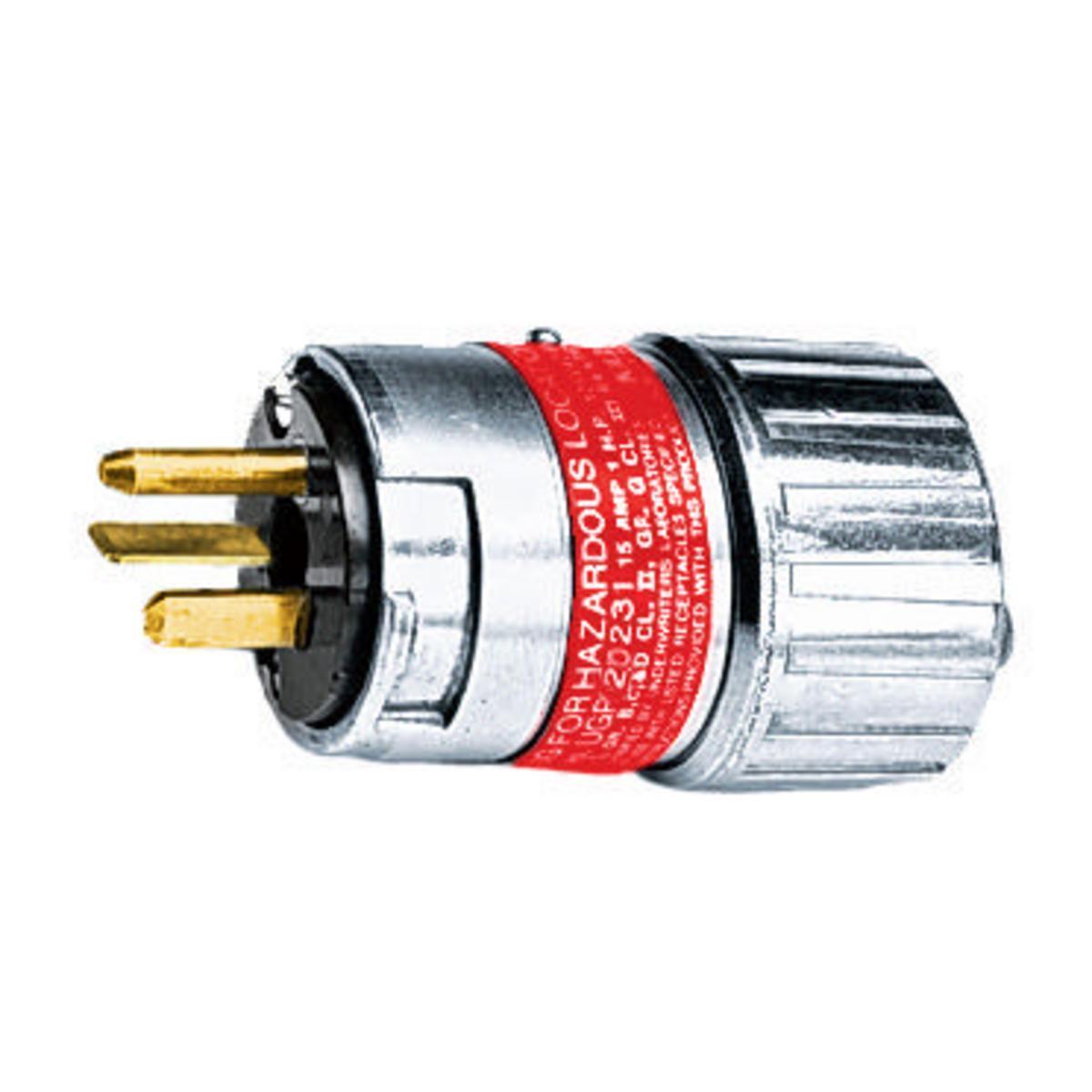 Hubbell Wiring Device-Kellems UGP20231 Explosion-Proof Straight Blade Plugs