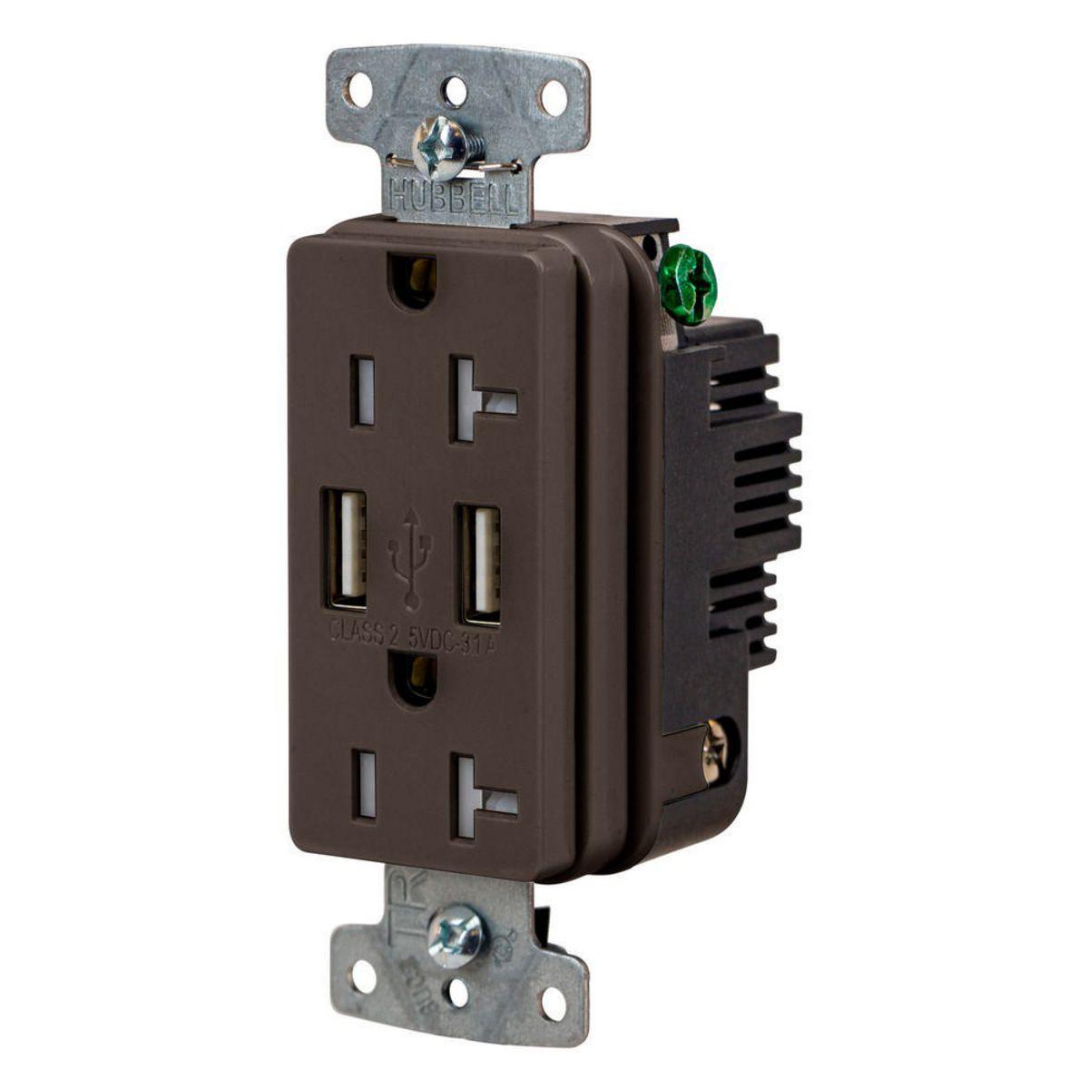 Hubbell Wiring Device-Kellems USB20A Receptacles & USB Ports