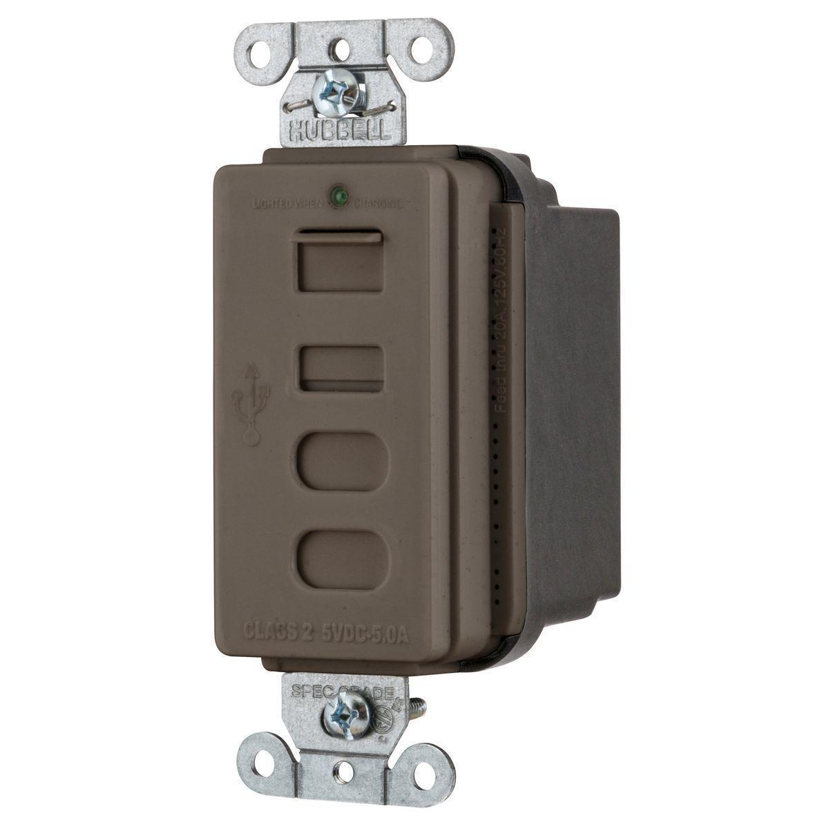 Hubbell Wiring Device-Kellems USB4AC Receptacles & USB Ports