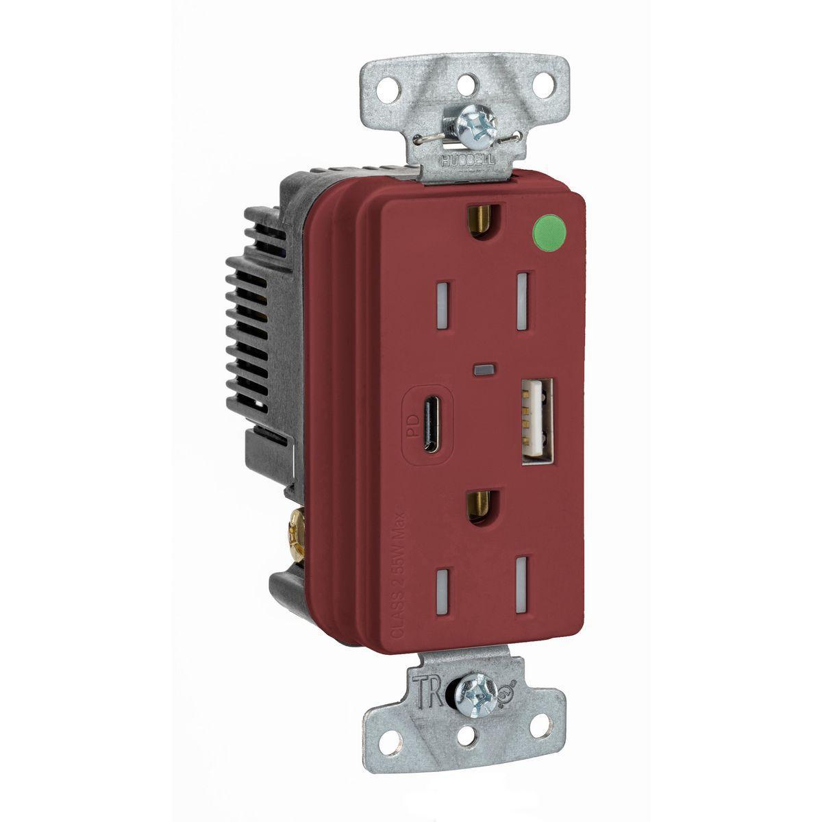 Hubbell Wiring Device-Kellems USB8200ACPDR Receptacles & USB Ports