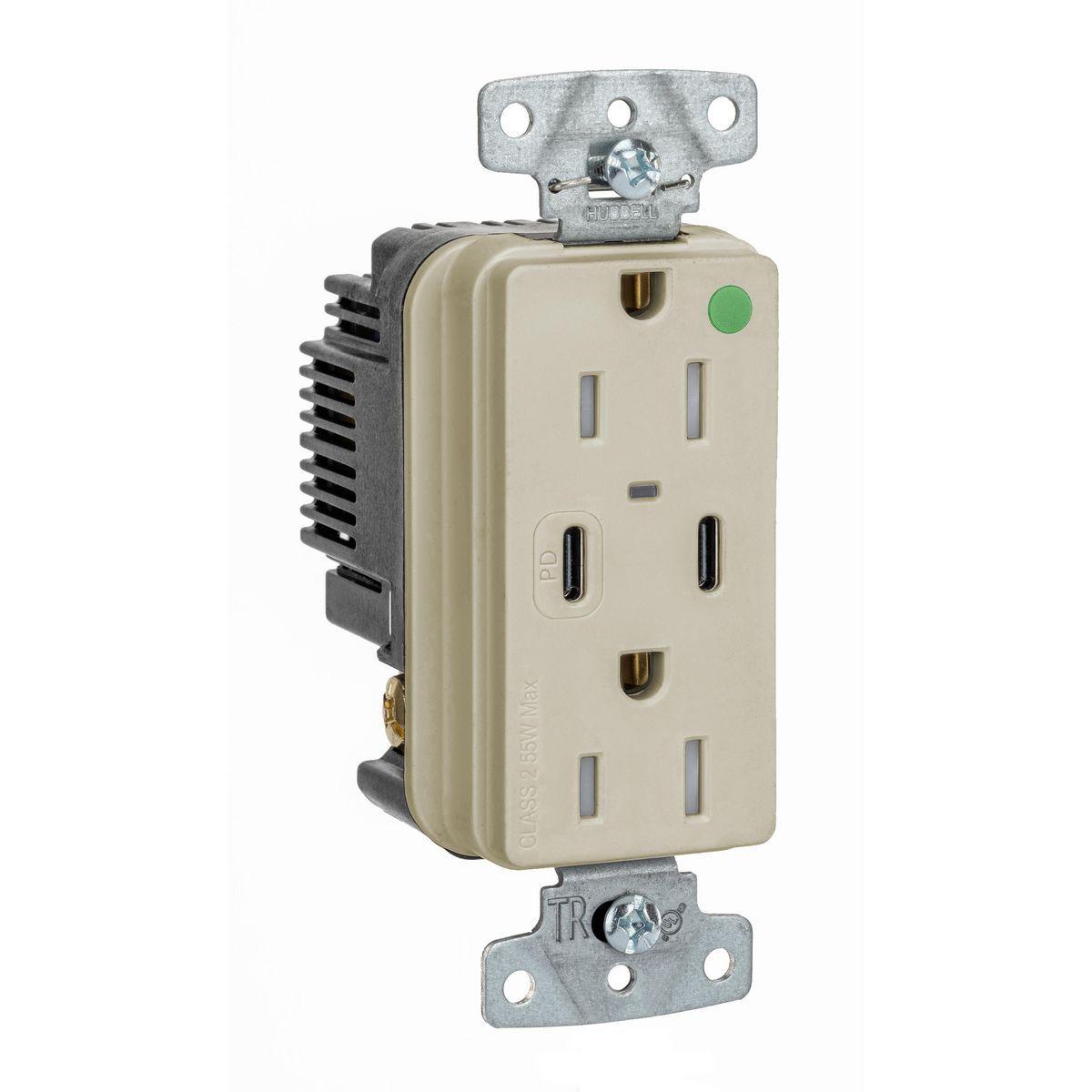 Hubbell Wiring Device-Kellems USB8200CPDI Receptacles & USB Ports