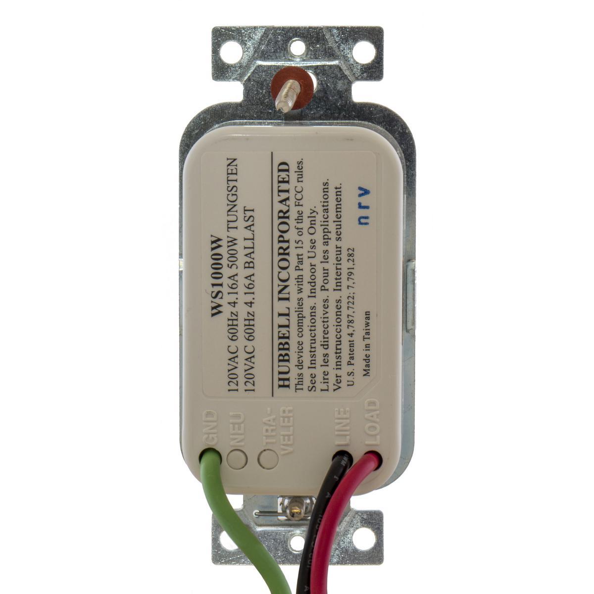 Hubbell Wiring Device-Kellems WS1001NW Wall Mount Vacancy Sensors