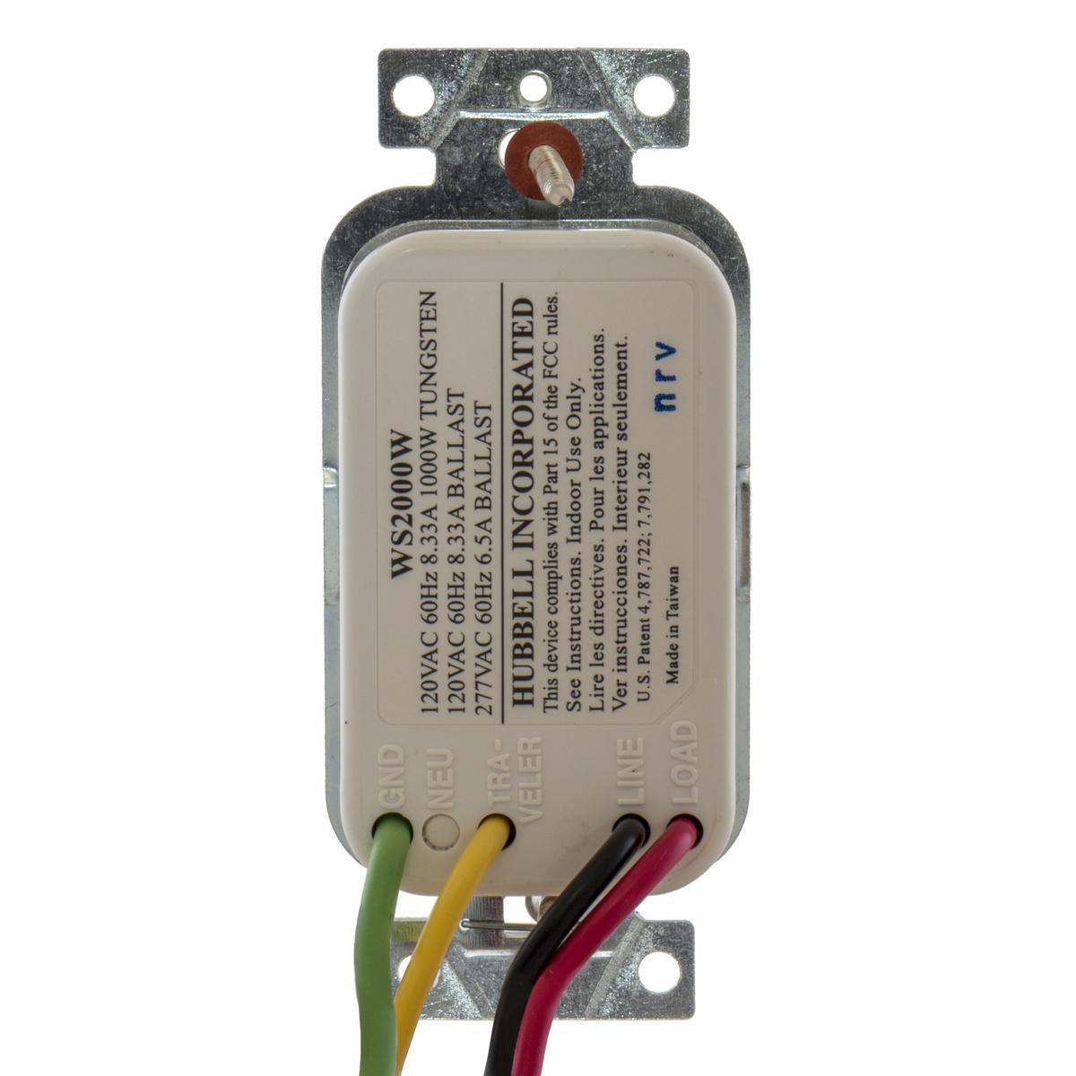 Hubbell Wiring Device-Kellems WS2004W Wall Mount Occupancy Sensors