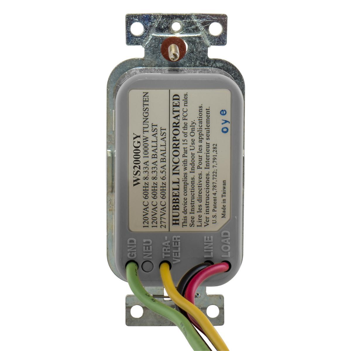 Hubbell Wiring Device-Kellems WS2000GY Wall Mount Occupancy Sensors