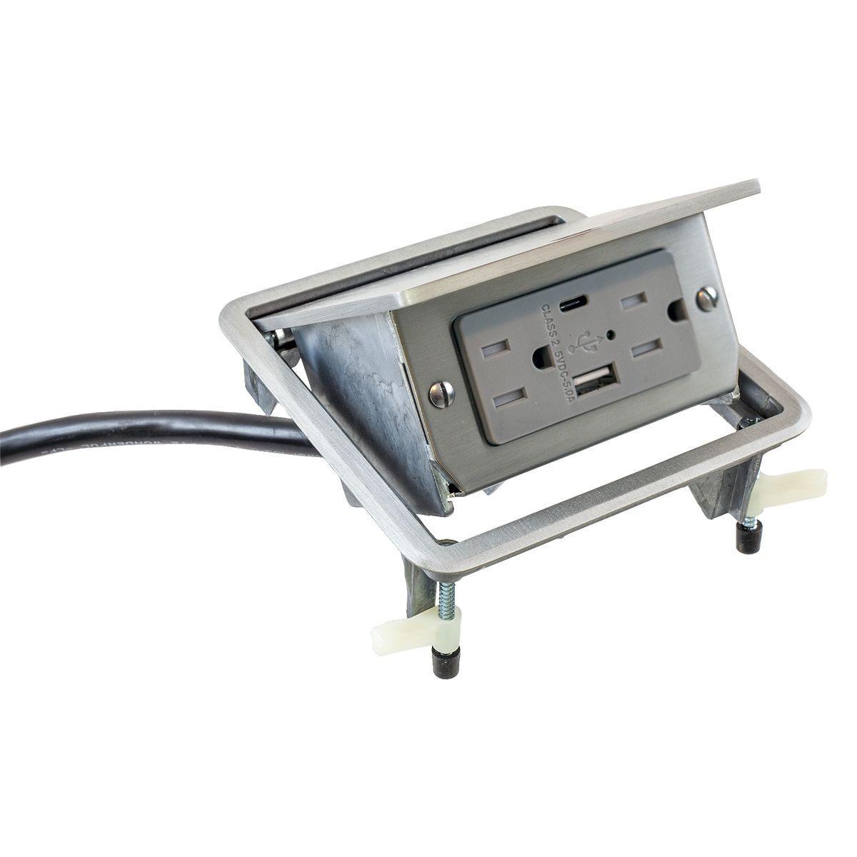Hubbell Wiring Device-Kellems WSBUSB2X2AC5ALU Surface Outlet Box