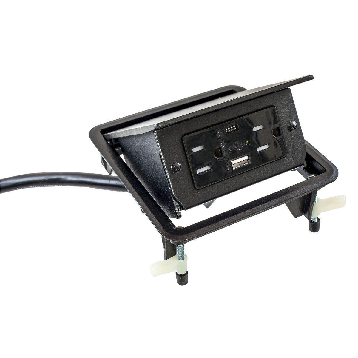 Hubbell Wiring Device-Kellems WSBUSB2X2AC5BLK Floor Boxes
