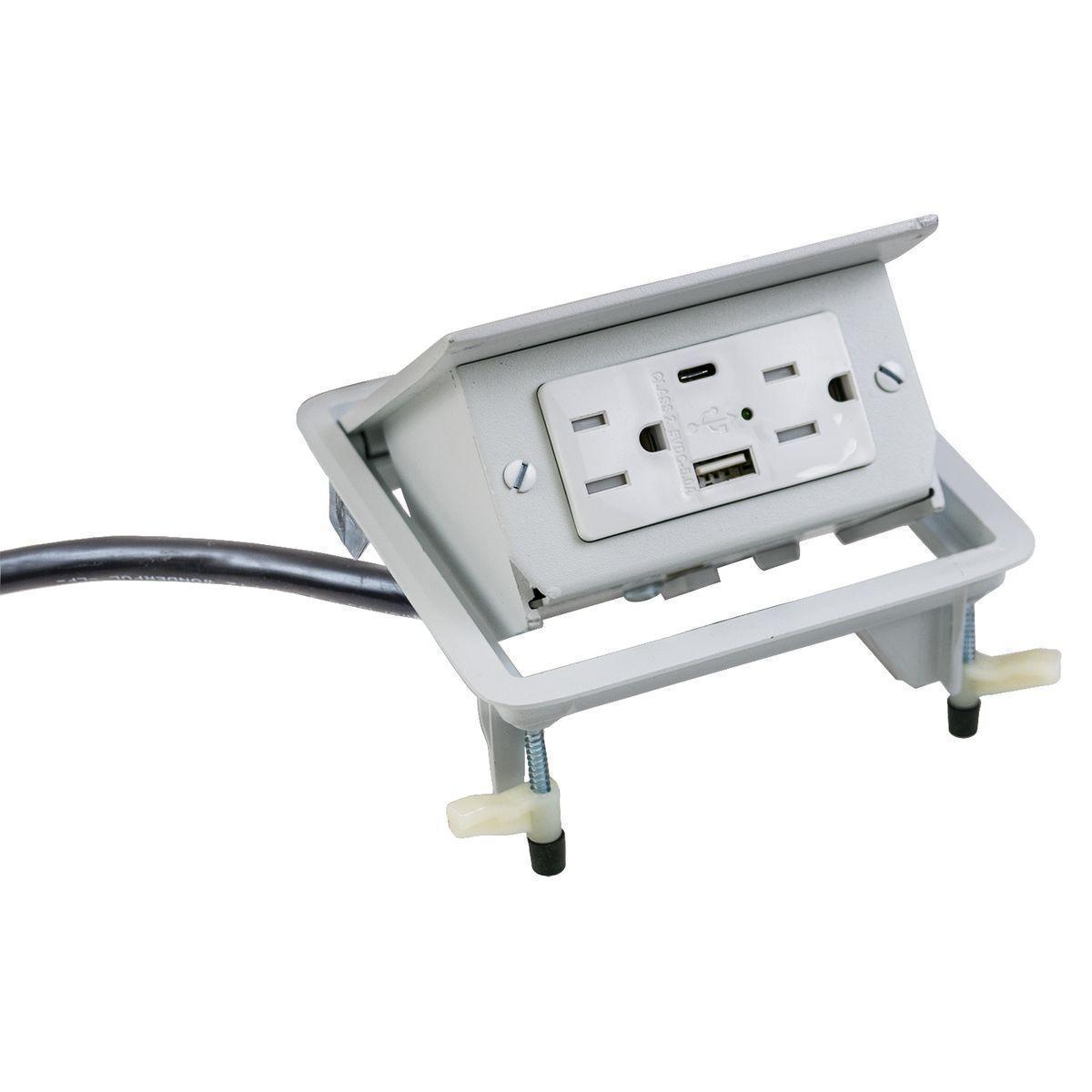 Hubbell Wiring Device-Kellems WSBUSB2X2AC5WHT Surface Outlet Box