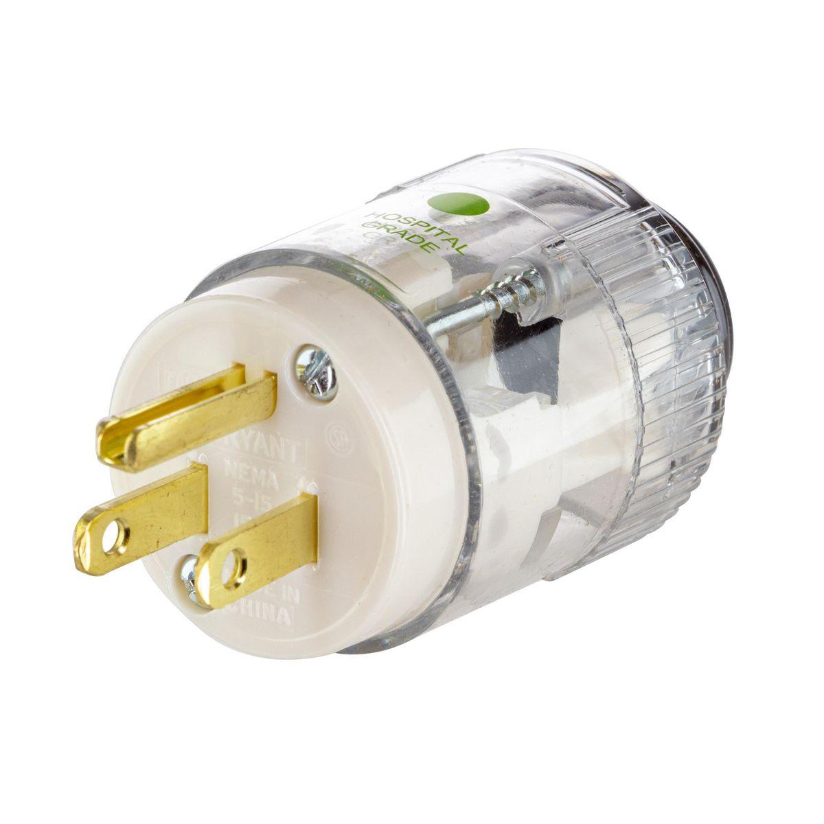 Hubbell Wiring Device-Kellems 515HSPT Straight Blade Plugs