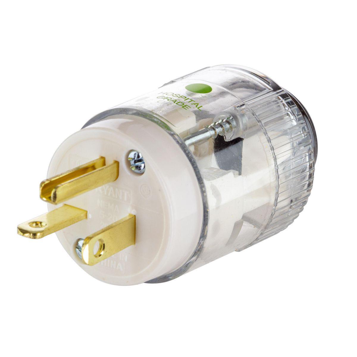 Hubbell Wiring Device-Kellems 520HSPT Straight Blade Plugs