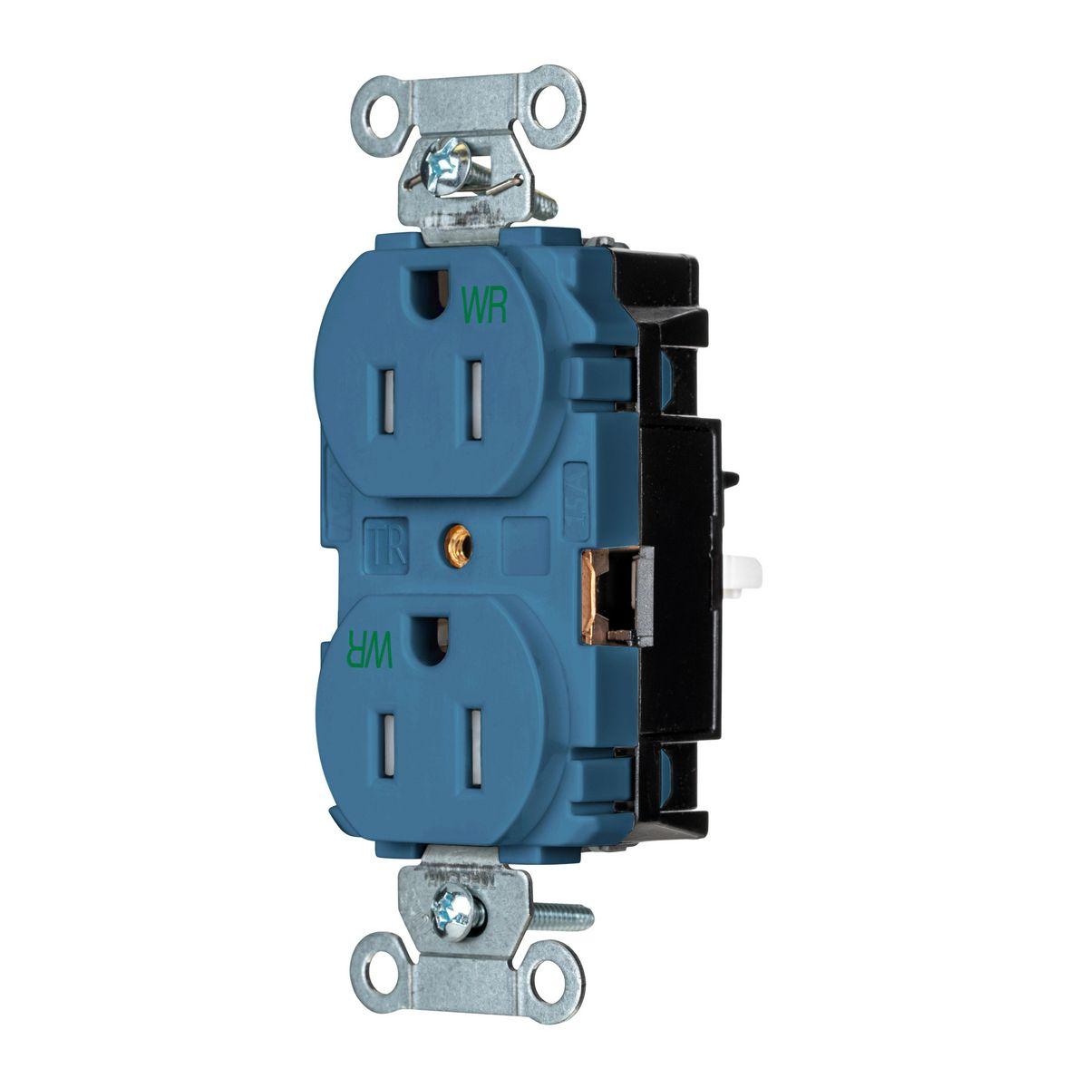 Hubbell Wiring Device-Kellems BR15STBLWRTR Straight Blade Receptacles