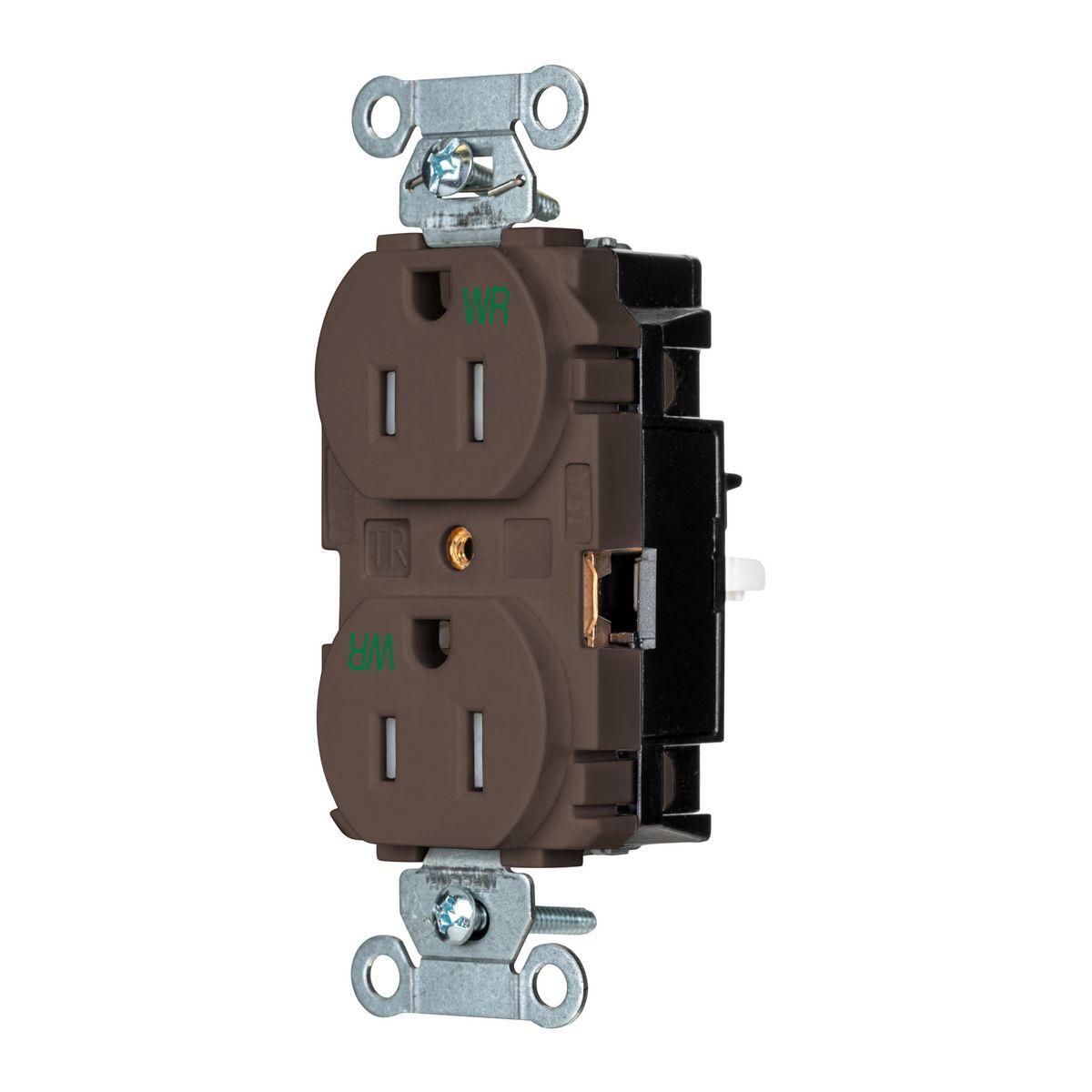 Hubbell Wiring Device-Kellems BR15STWRTR Straight Blade Receptacles