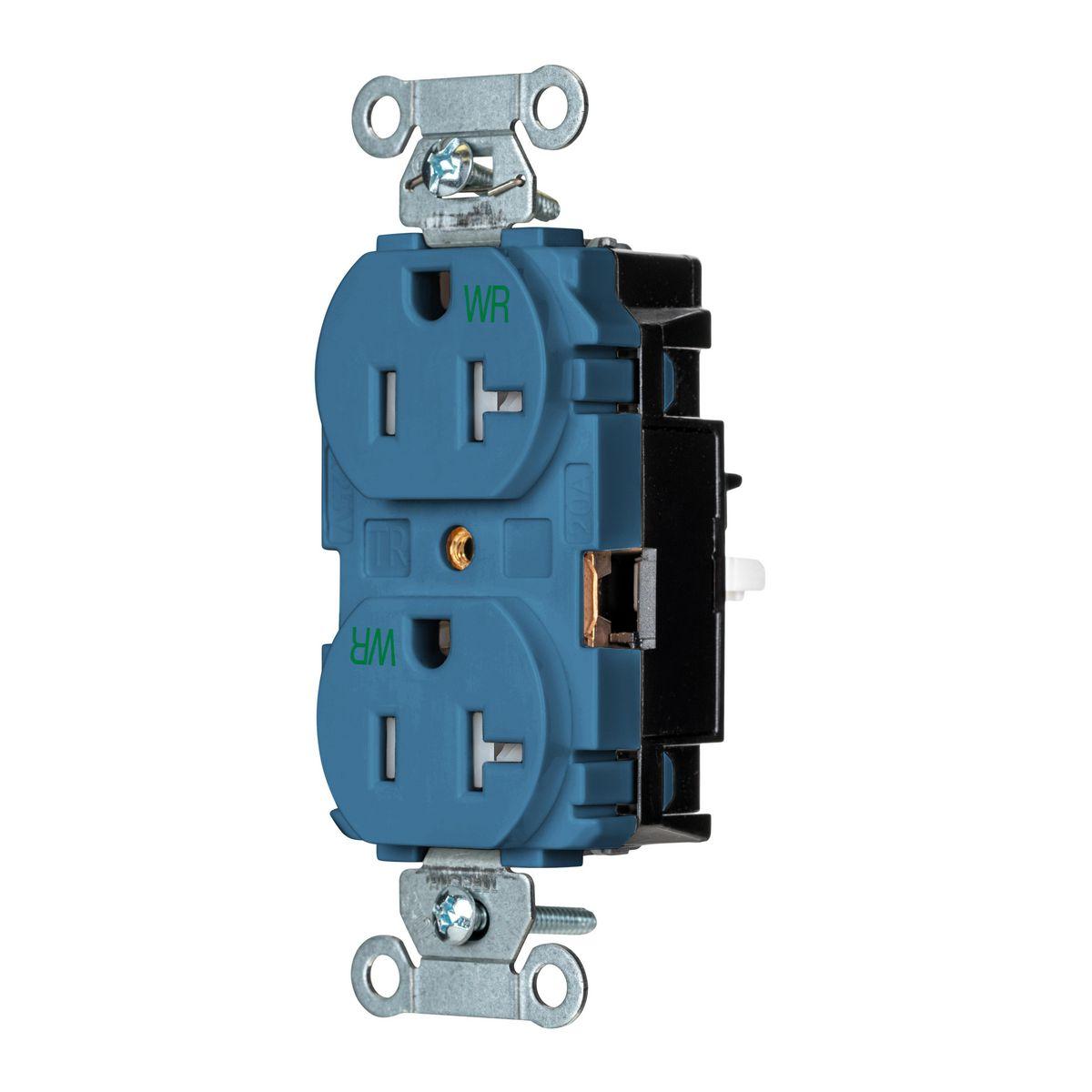 Hubbell Wiring Device-Kellems BR20STBLWRTR Straight Blade Receptacles