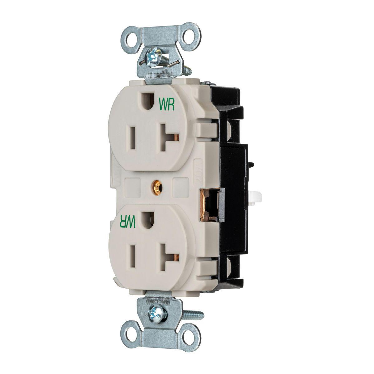 Hubbell Wiring Device-Kellems BR20STLAWR Straight Blade Receptacles