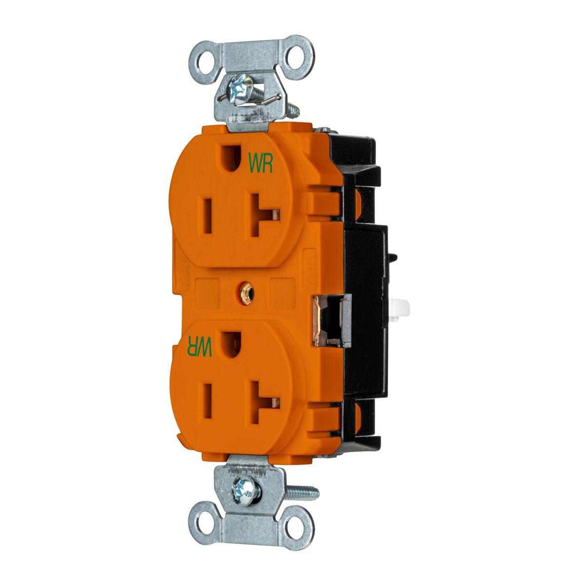 Hubbell Wiring Device-Kellems BR20STOWR Straight Blade Receptacles