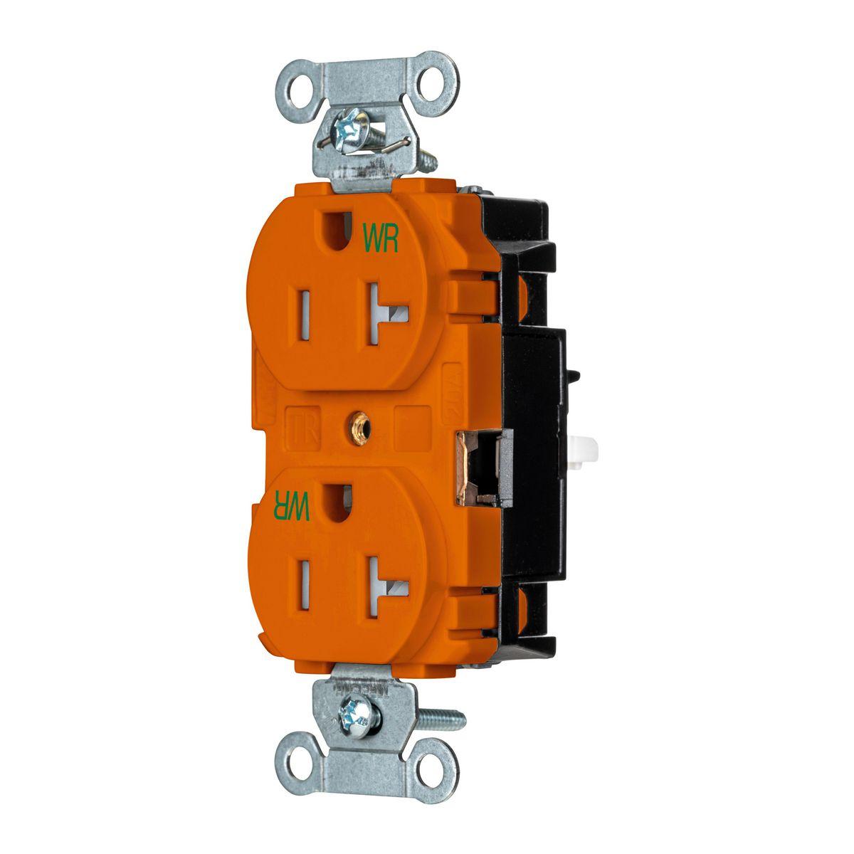 Hubbell Wiring Device-Kellems BR20STOWRTR Straight Blade Receptacles