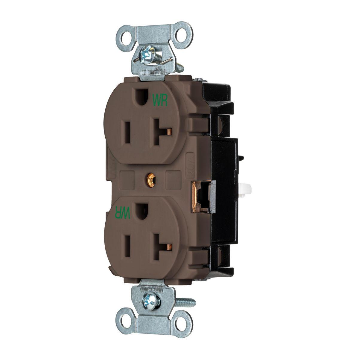 Hubbell Wiring Device-Kellems BR20STWR Straight Blade Receptacles