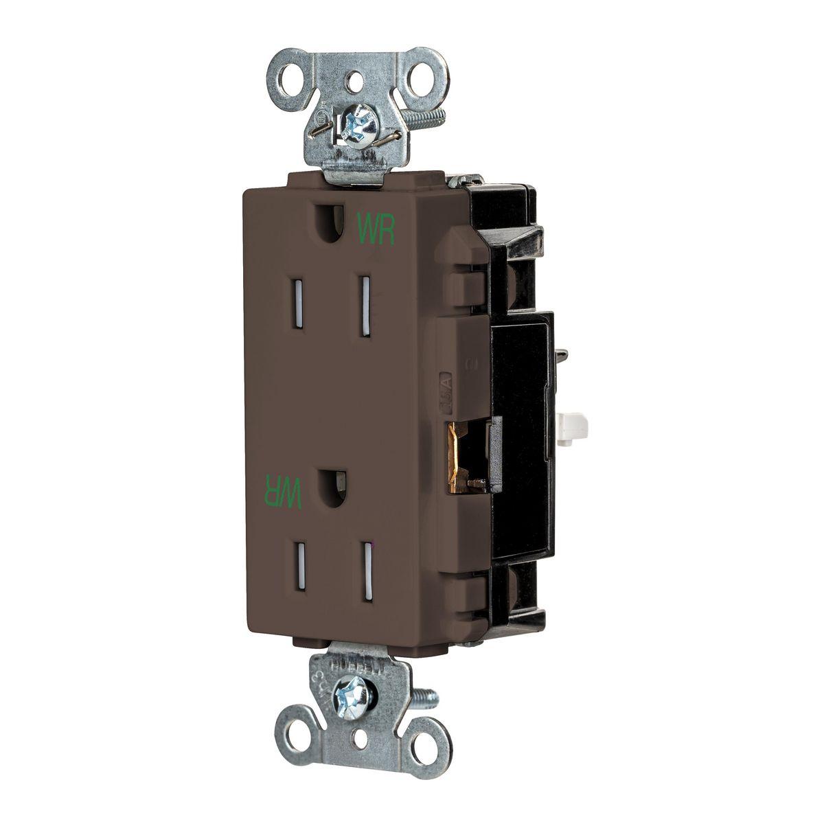 Hubbell Wiring Device-Kellems DR15STWRTR Straight Blade Receptacles