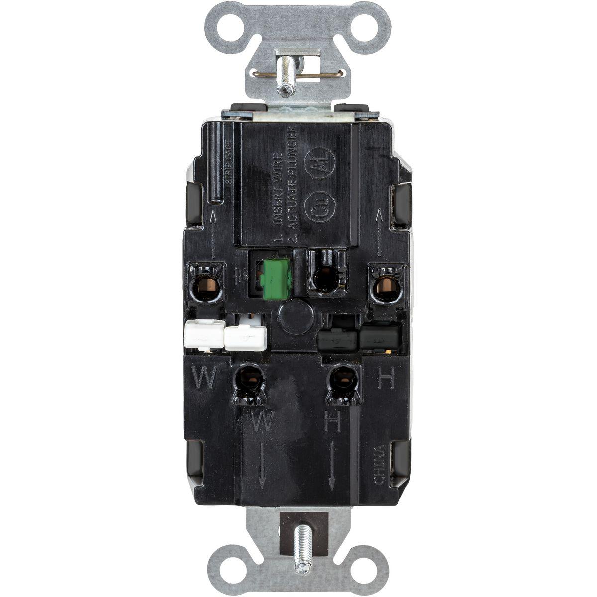 Hubbell Wiring Device-Kellems DR20STC2W Straight Blade Receptacles