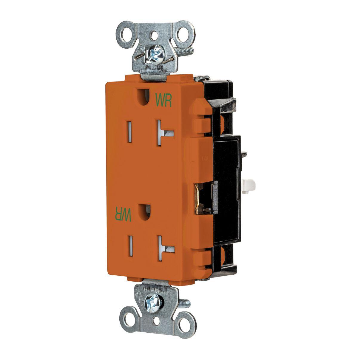 Hubbell Wiring Device-Kellems DR20STOWRTR Straight Blade Receptacles