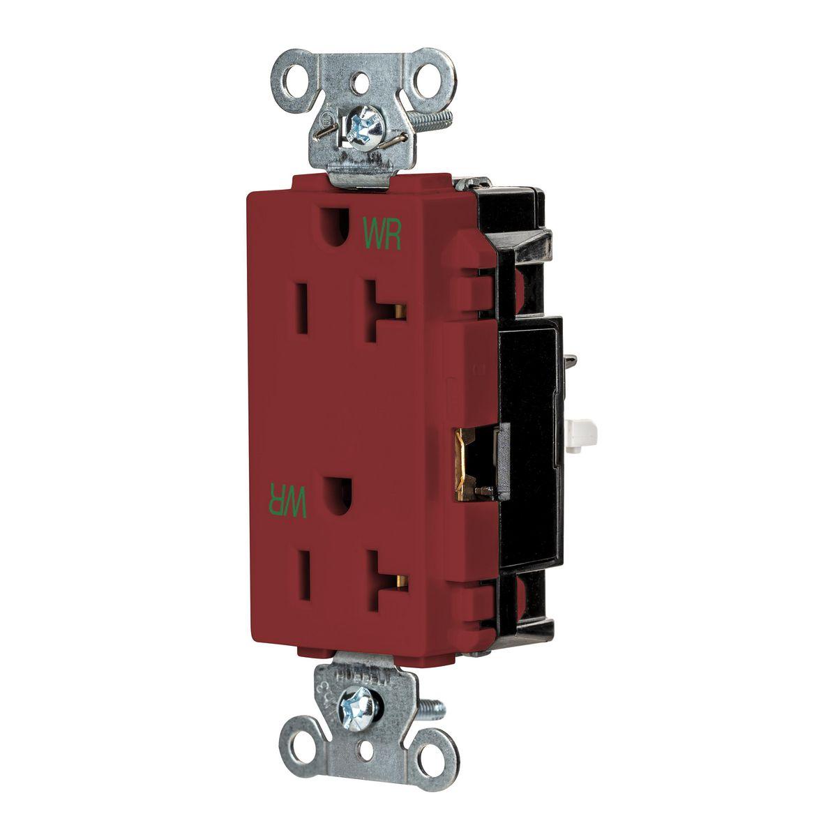 Hubbell Wiring Device-Kellems DR20STRWR Straight Blade Receptacles