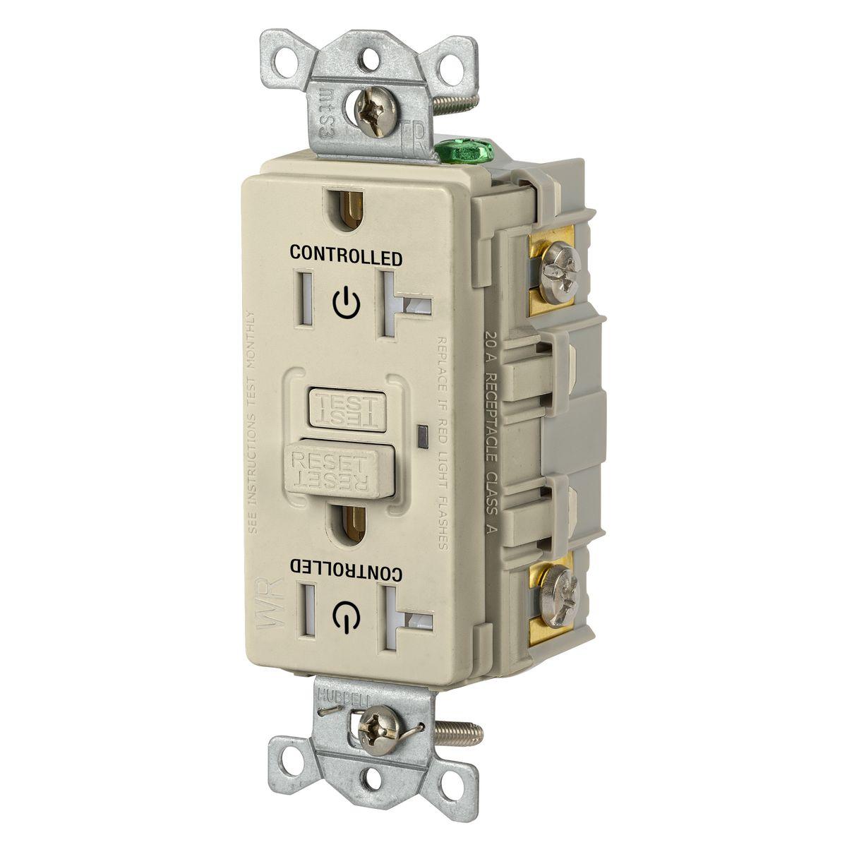 Hubbell Wiring Device-Kellems GFRTW20C2I GFCI Receptacles