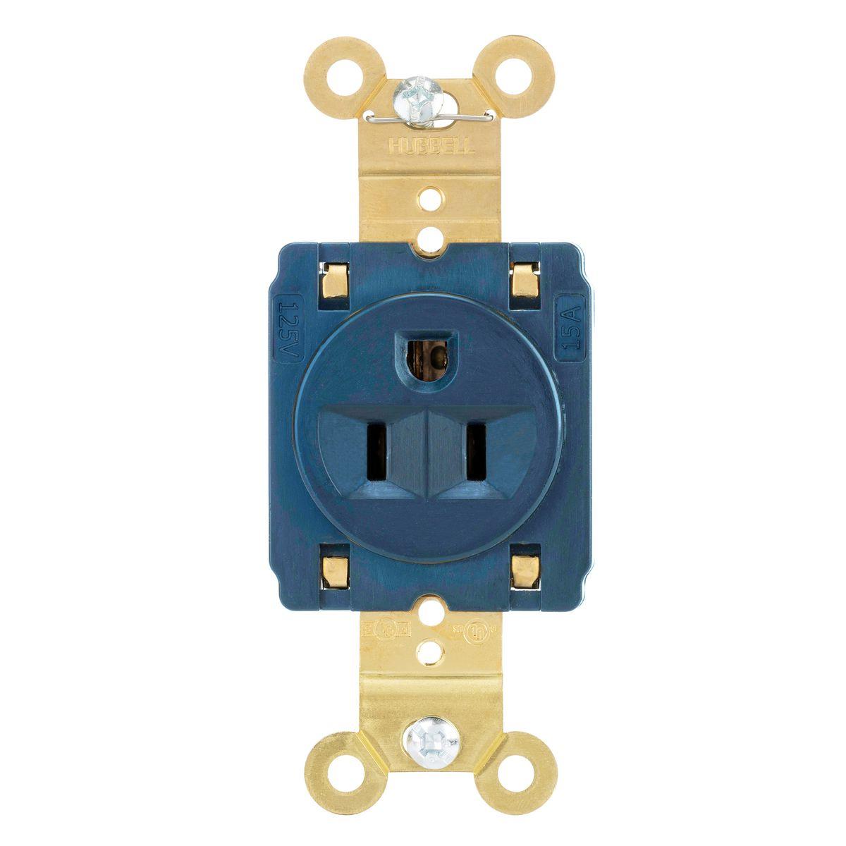 Hubbell Wiring Device-Kellems HBL5261STBL Straight Blade Receptacles