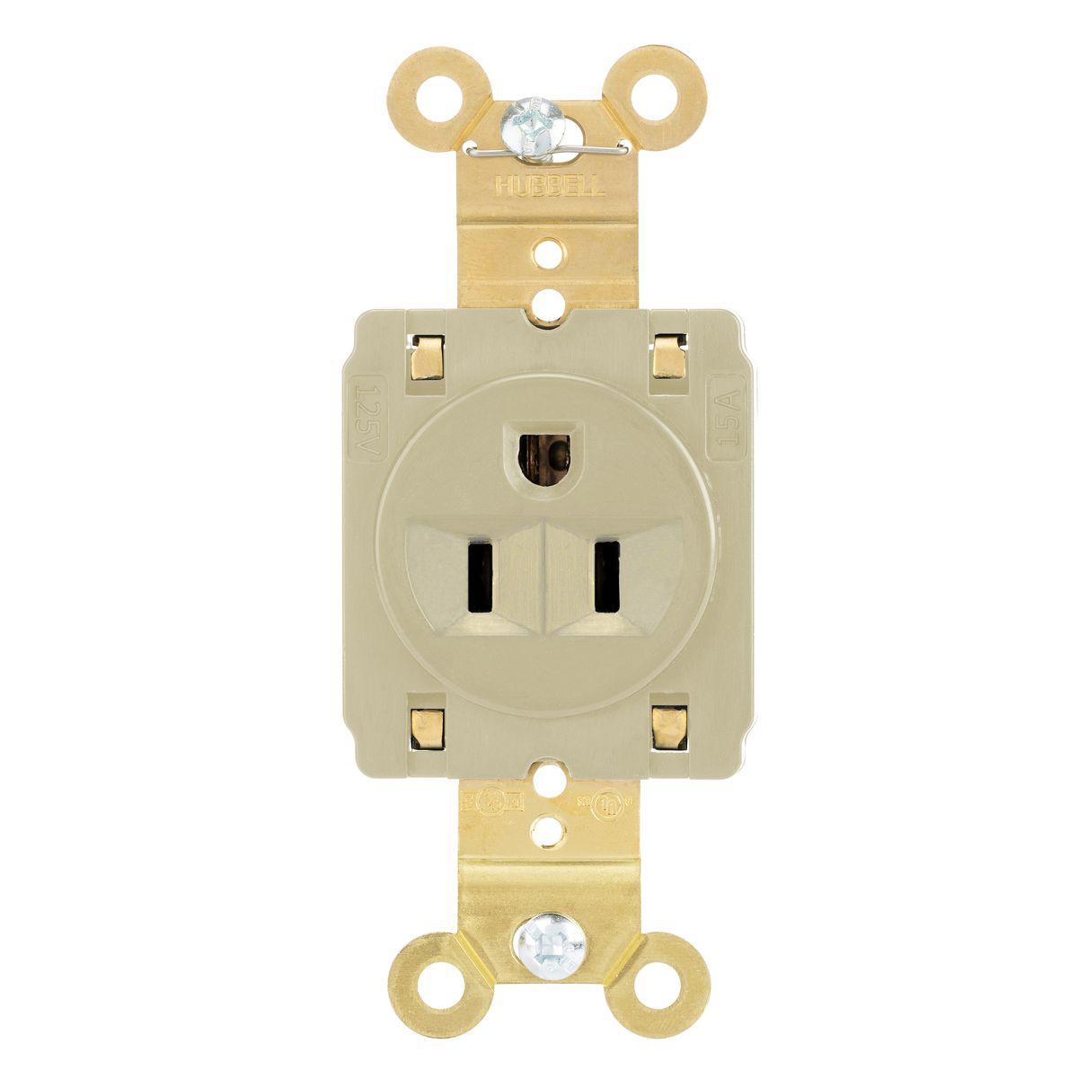 Hubbell Wiring Device-Kellems HBL5261STI Straight Blade Receptacles