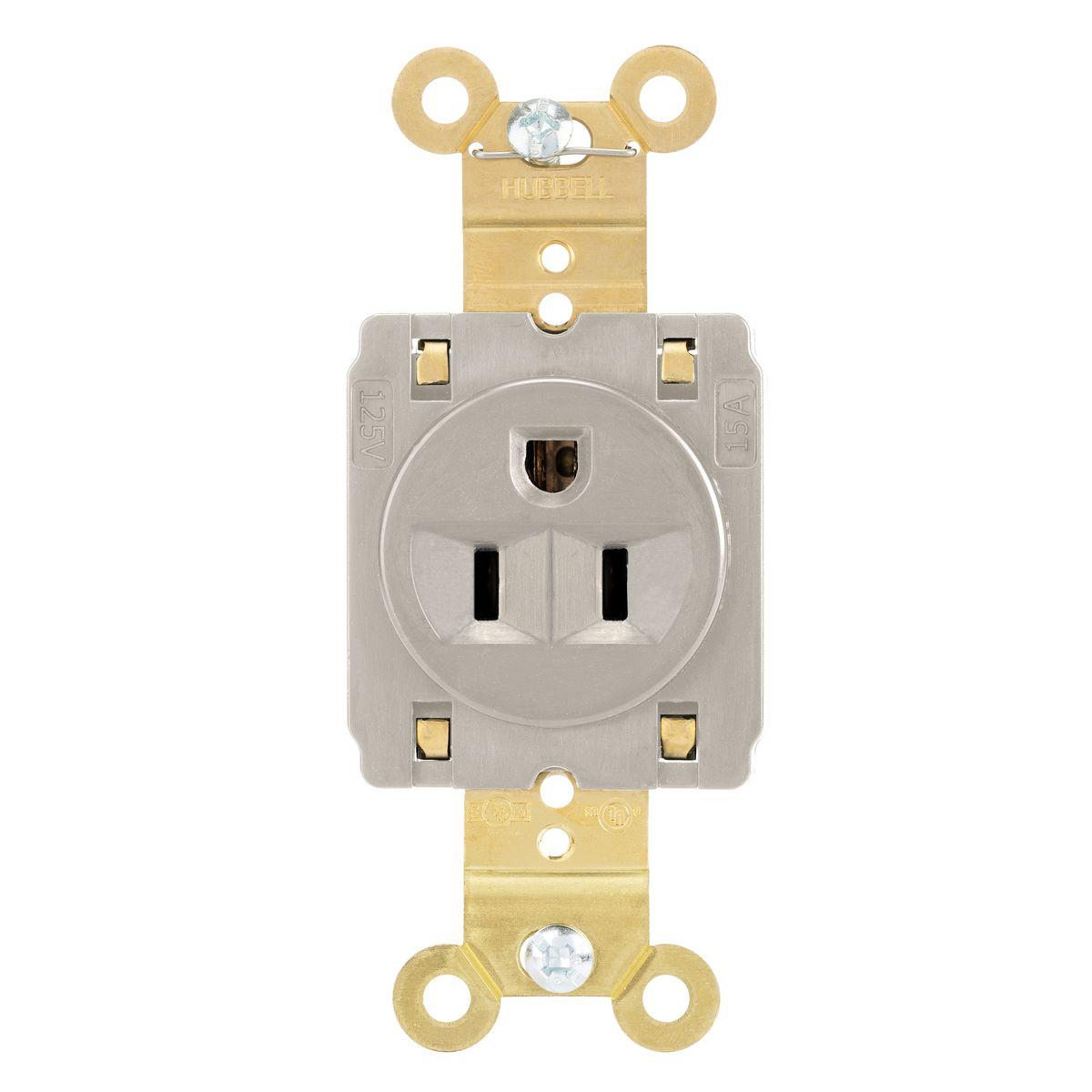 Hubbell Wiring Device-Kellems HBL5261STLA Straight Blade Receptacles