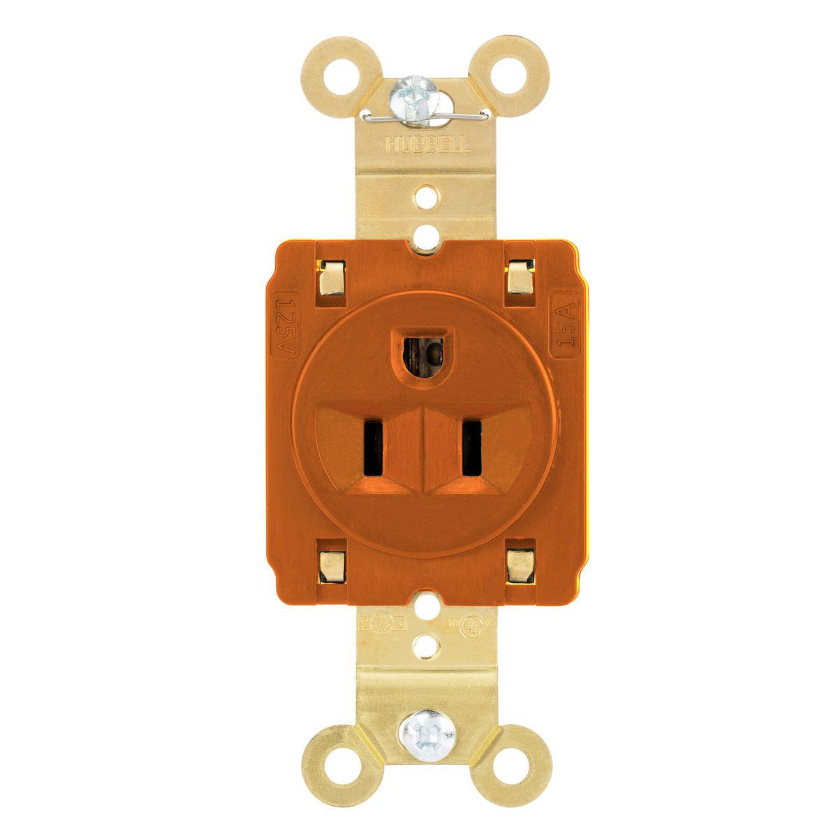 Hubbell Wiring Device-Kellems HBL5261STO Straight Blade Receptacles