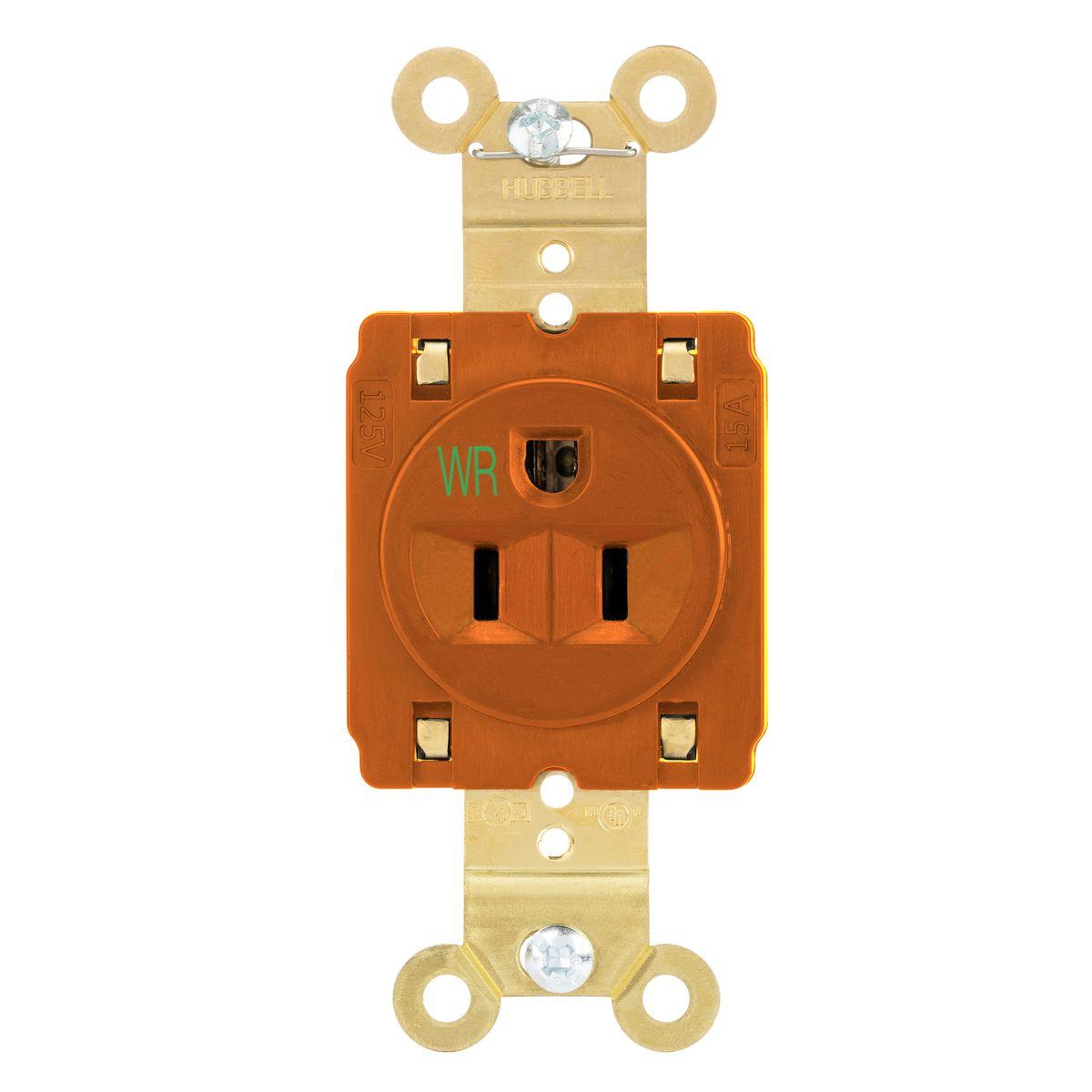 Hubbell Wiring Device-Kellems HBL5261STOWR Straight Blade Receptacles