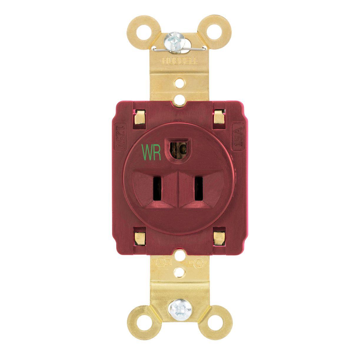 Hubbell Wiring Device-Kellems HBL5261STRWR Straight Blade Receptacles